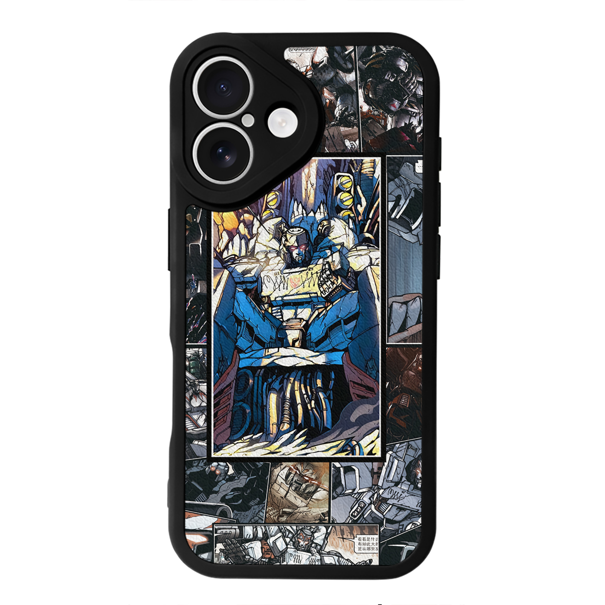 （画像用） Transformers トランスフォーマー 【iPhone 16シリーズ対応】シリコンスマホケース（レザー調） 材質：シリコン